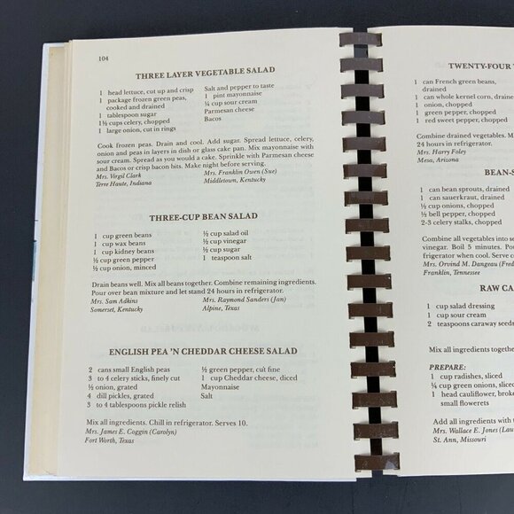 Vintage The Pastors Wives Cookbook 1978 By Sybil DuBose Spiral Bound Wimmer - Picture 8 of 12